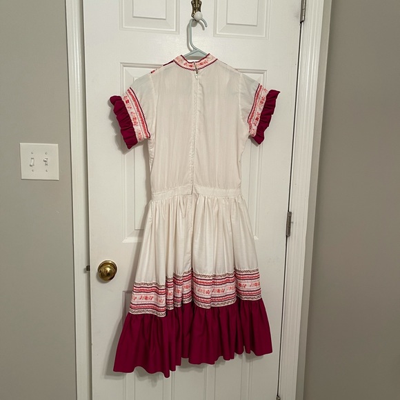 VINTAGE 1960’s Handmade Square-Dance Style Dress - Picture 6 of 12
